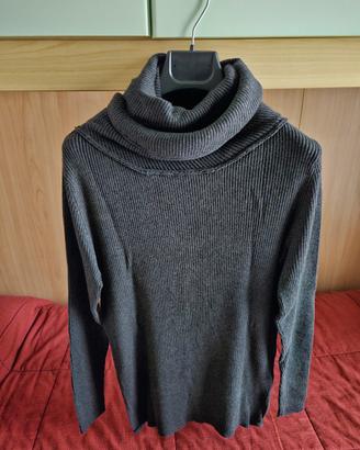 Maglione collo alto grigio uomo taglia M