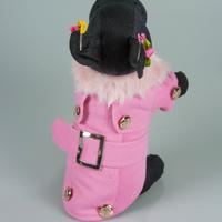 Cappottino trench rosa elegante per cani 