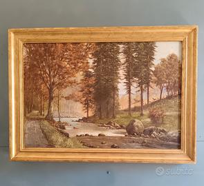 Olio su Tela Paesaggio Fine ‘800 