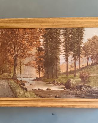 Olio su Tela Paesaggio Fine ‘800 