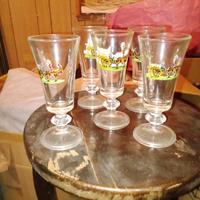 5 bicchieri vintage