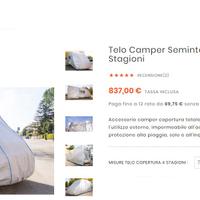 Telo Camper Semintegrale per 4 Stagioni