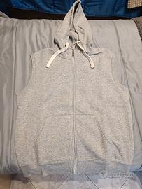 Felpa smanicata con cappuccio (taglia L)