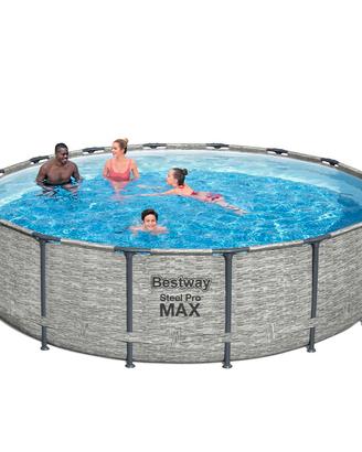 Piscina fuoriterra Bestway rotonda Steel Pro 5619E