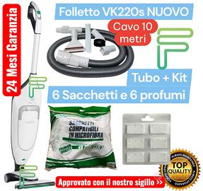 FOLLETTO VK220S NUOVO 24 MESI GARANZIA TUBO KIT