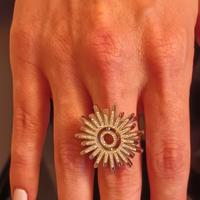 Anello scintillante .Bigiotteria preziosa