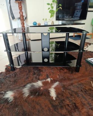 MOBILE HI-FI / TV IN VETRO NERO 