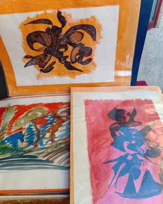 Dipinti in tempera- firmati