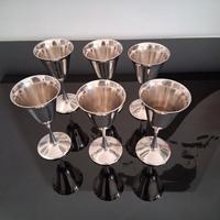 calici "goblet" in silver plate