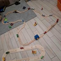 pista treno modulare vagoni motorizzati