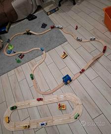 pista treno modulare vagoni motorizzati