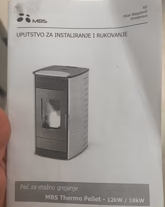 Stufa hidro MBS thermo pellet 18 kw da revisionare