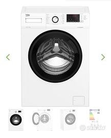 Lavatrice Beko 8 kg, 50 cm caricamento frontale