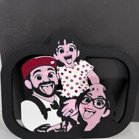 Cornice/ritratto/quadro stile disney personalizzat