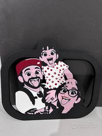 Cornice/ritratto/quadro stile disney personalizzat