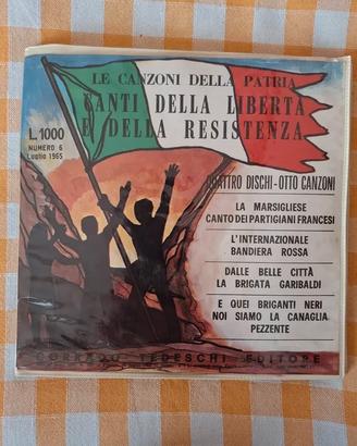 4 vinile 45 giri" Canti della libertà....1965