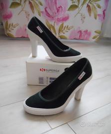 Scarpe originali SUPERGA con Tacco n° 38 NUOVE!