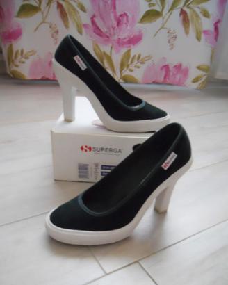 Scarpe originali SUPERGA con Tacco n° 38 NUOVE!