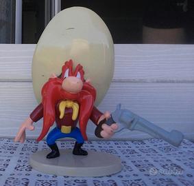 Statuetta vintage resina Yosemite Baffo rosso Sam