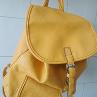 Zaino giallo pelle PU tipo primo fiore