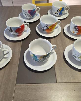 servizio tazze da latte con piattino Disney