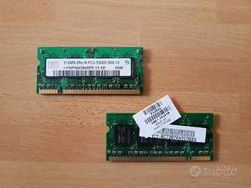 1Gb Ram hynix DDR2 (2x512Mb)