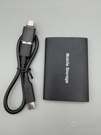 SSD Hard Disk Esterno Portatile Type-C 2TB