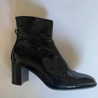 Stivaletto pelle lucida nera