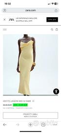 Vestito zara nuovo giallo con etichetta