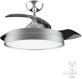 Cecotec Ventilatore da Soffitto con Luce e Pale Re
