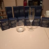 Bicchieri champagne e whisky (6+6) in cristallo