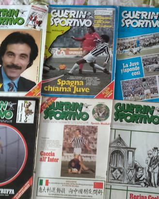lotto di 6 riviste guerin sportivo