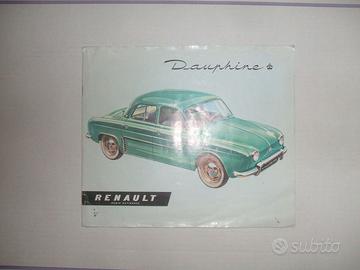 BROCHURE AUTO RENAULT DAUPHINE ANNI 60.