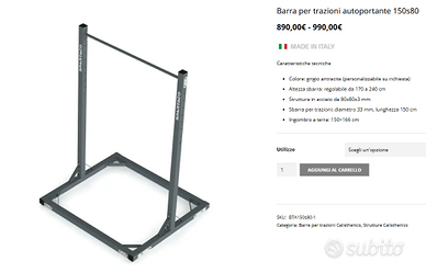 Spartaco sbarra per trazioni autoportante