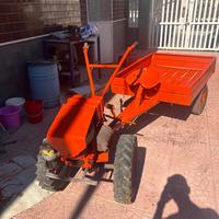Motozappa + carrello appendice completo di accesor