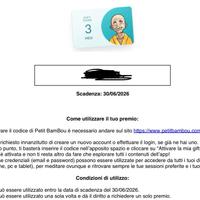 Gift Card Petit BamBou 3 mesi gratis