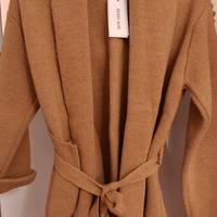 Cappotto lungo con frange (S)
