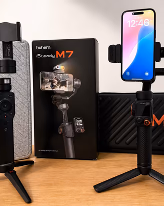 Gimbal Hohem iSteady M7 AI +  zhiyun Smooth 4