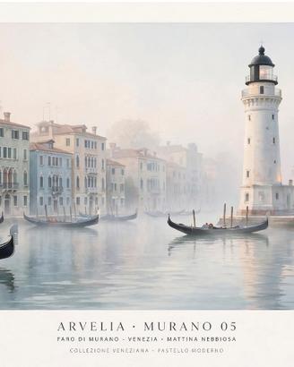 Quadro Burano Canale 06 60x80 ARVELIA