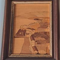 quadrino a intarsio di legno 