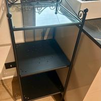 Scaffale Ikea ferro e vetro