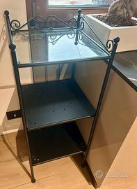 Scaffale Ikea ferro e vetro