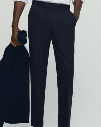 Pantalone elegante uomo blu Mango 70% lana tg 44