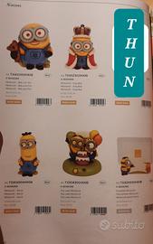 THUN ,NOVITA MINIONS 5 PEZZI , EDIZIONE LIMITATA 
