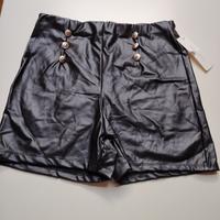 pantaloncini eco pelle