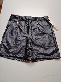 pantaloncini eco pelle