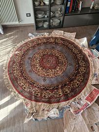 tappeto pachistano tondo