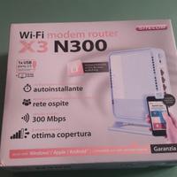 wi-fi modem router x3 n300