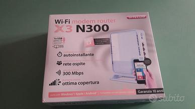 wi-fi modem router x3 n300