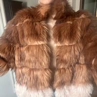 Pelliccia sintetica con tasche